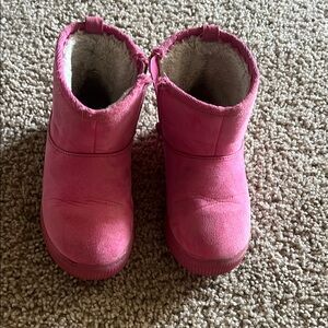 Pink Fuzzy Lined Boots Cat&Jack